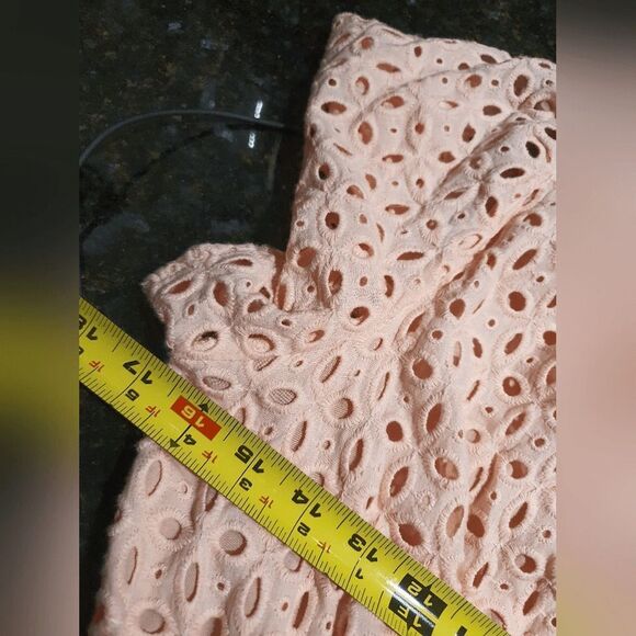 Anthropologie | The Somerset Mini Dress: Eyelet Edition in Pink - Size Small - Picture 7 of 10
